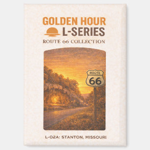 Retro Stanton Missouri Route 66 Landmark Art Magnet