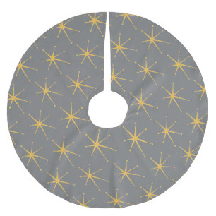 Retro Star Brushed Polyester Tree Skirt