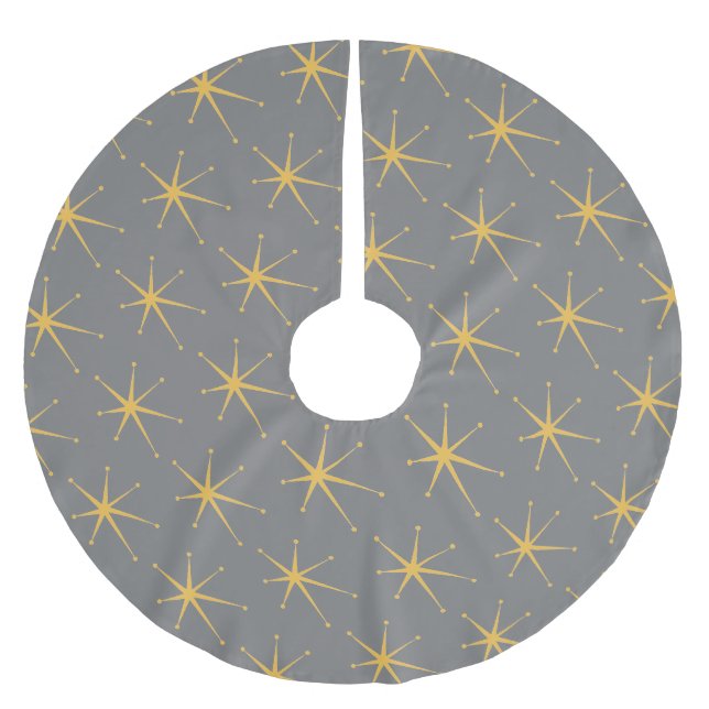 Retro Star Brushed Polyester Tree Skirt (Front)