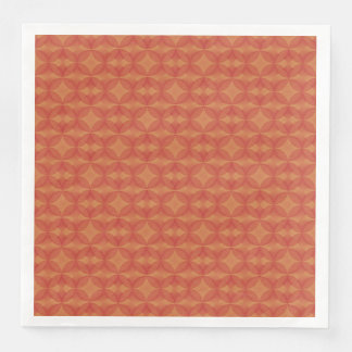 Retro Star in Circle Orange Dinner Napkins