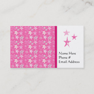 Retro Star Pattern Business Cards & Profile Cards