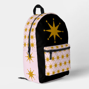 Retro Star Printed Backpack