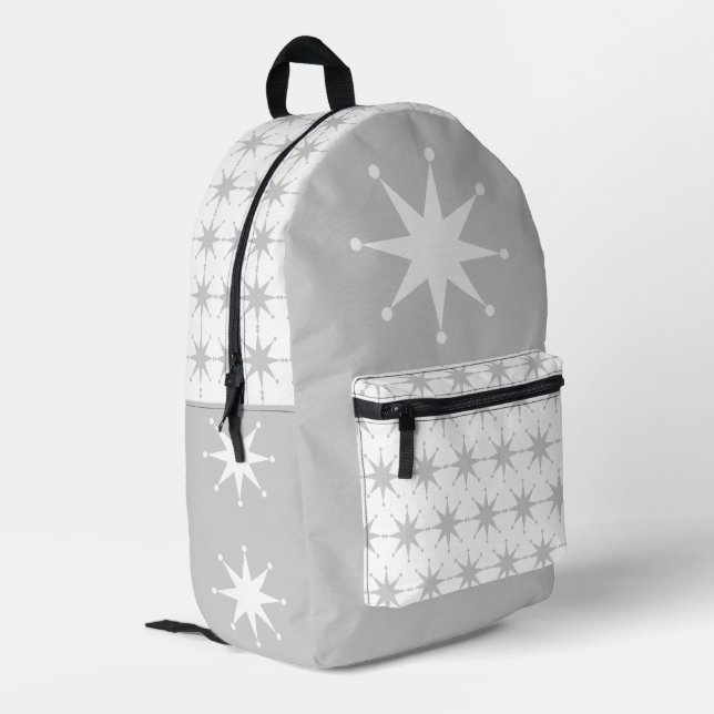 Retro Star Printed Backpack (Back Corner Left)