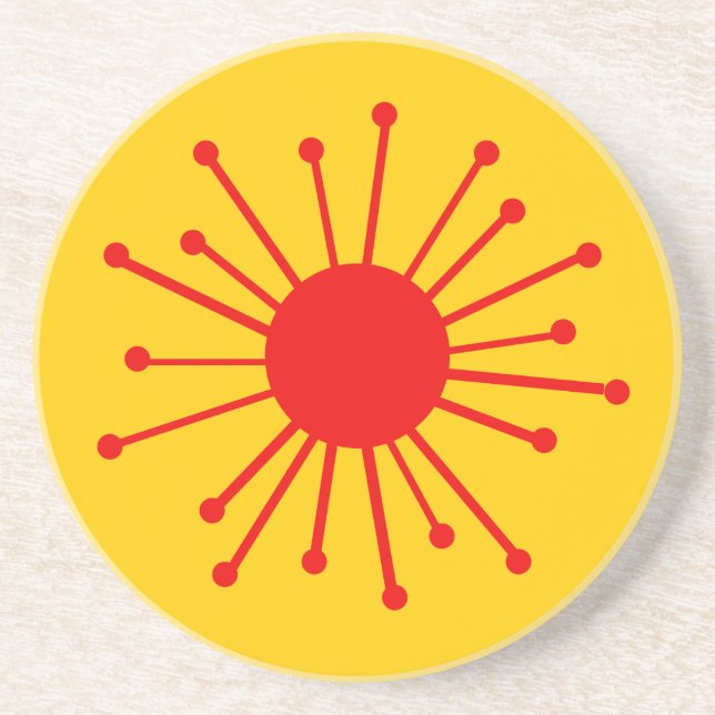 Retro Starburst Coaster (Front)