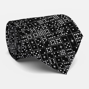 Retro Starburst Dominoes Tie