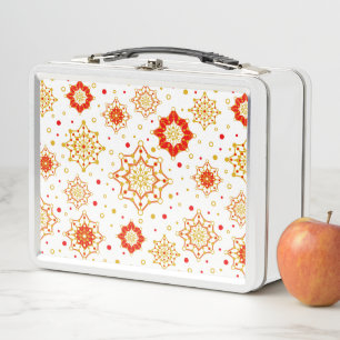 Retro Starburst Metal Lunch Box