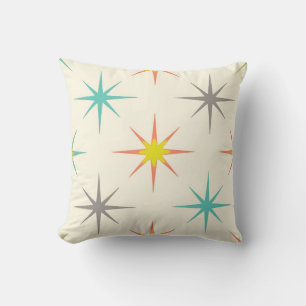 Retro Starburst Mid-Century Pattern Cushion