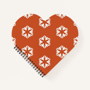 Retro Starburst Pattern Boho Decor Notebook