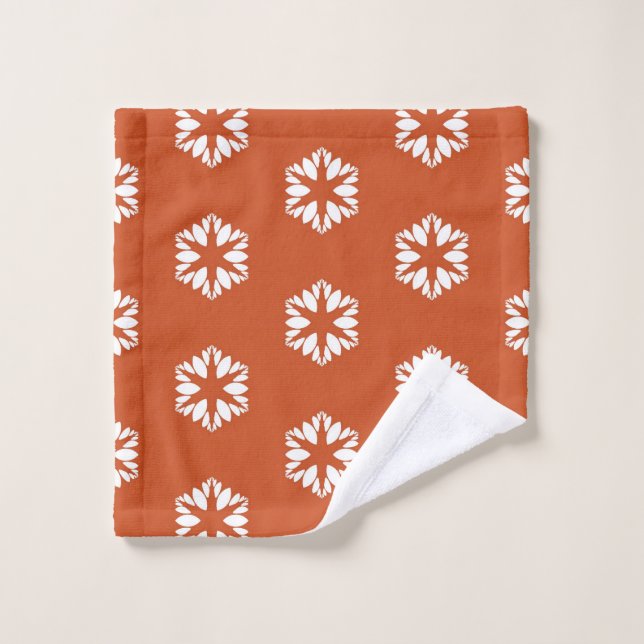 Retro Starburst Pattern Boho Decor Wash Cloth (Wash Cloth)