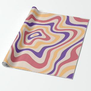 Retro starburst sunburst background pattern. 1960s wrapping paper