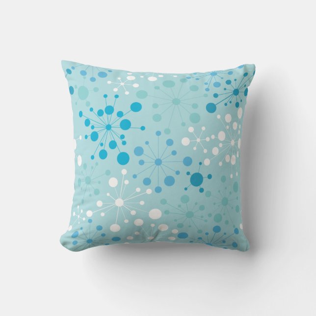 Retro Starburst Throw Pillow (Front)