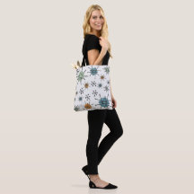 Retro Starburst Tote 70s -style design 