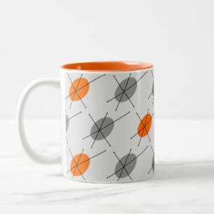 Retro Starburst Two-Tone Coffee Mug