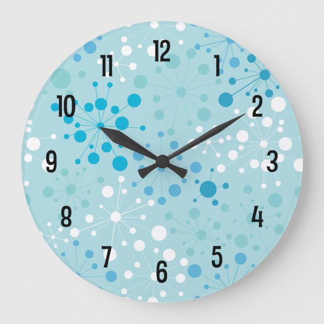 Retro Starburst Wall Clock (Front)