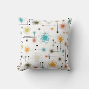 Retro Starbursts A Go-Go! Cushion