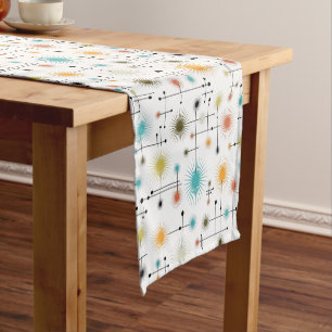 Retro Starbursts A Go-Go! Short Table Runner
