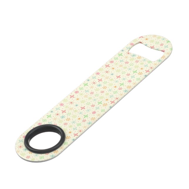 Retro Stars Bottle Opener (Back Angled)