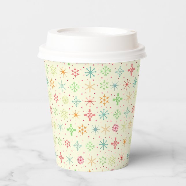 Retro Stars Paper Cups (Front)
