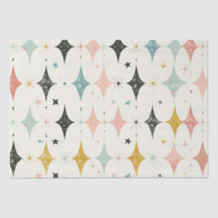 Retro Stars Pattern Tissue Paper
