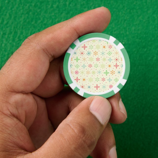 Retro Stars Poker Chips (Hand)