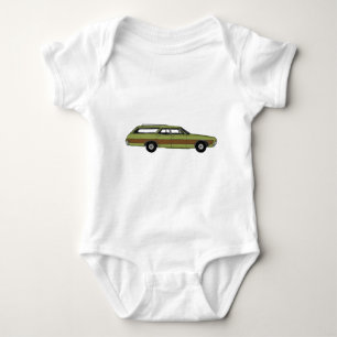retro station wagon baby bodysuit