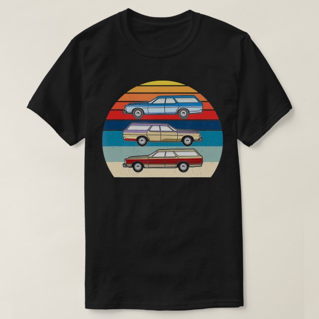 Retro Station Wagons  T-Shirt (Design Front)