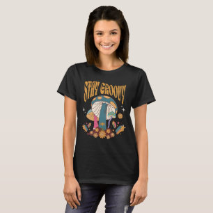 Retro Stay Groovy Mushroom T-Shirt