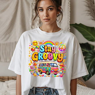 Retro Stay Groovy Tri-Blend Shirt