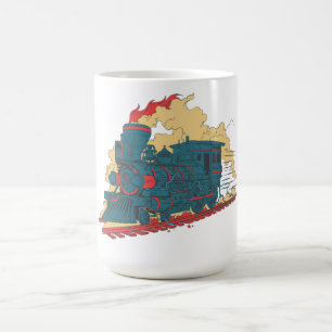 Retro Steam Train - Vintage Transport Lover Coffee Mug