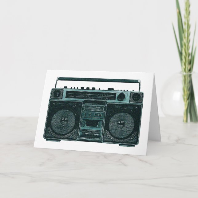 retro stereo card (Front)