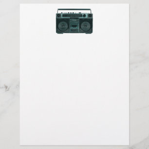 retro stereo letterhead