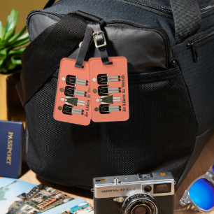 Retro Stick Figure He Likes To Watch HW Vixen Luggage Tag