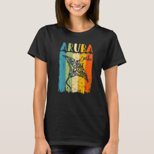 Retro Stingray Aruba Caribe Matching Friends Famil T-Shirt