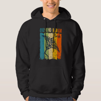 Retro Stingray Ormond Beach Florida Theme Friends  Hoodie