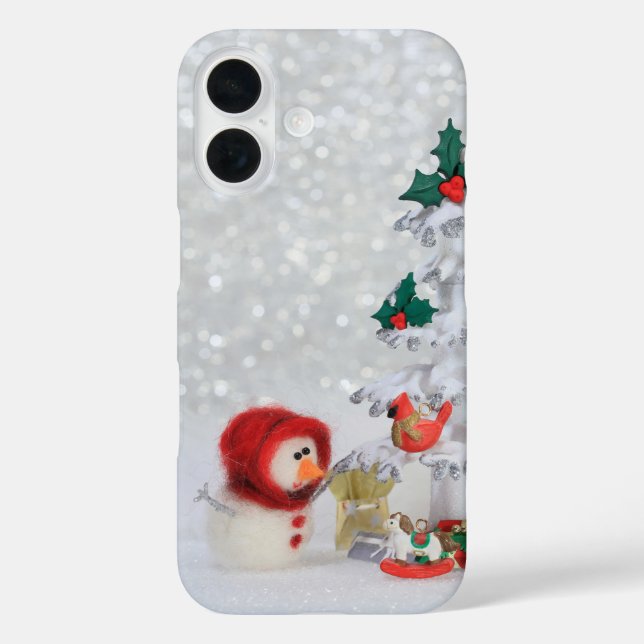 retro stop motion style christmas Case-Mate iPhone case (Back)