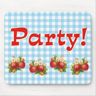 Retro Strawberry Mouse Pad