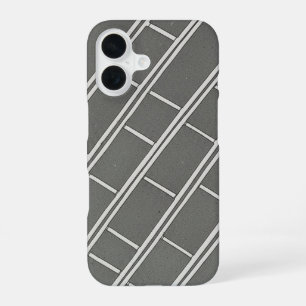 Retro Street Divider Pattern iPhone 16 Case
