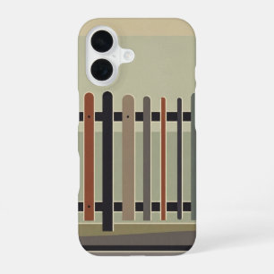 Retro Street Fence iPhone 16 Case