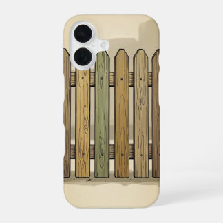 Retro Street Fence Panel iPhone 16 Case