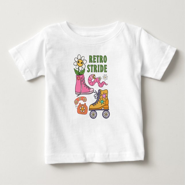 Retro stride  baby T-Shirt (Front)