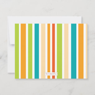 Retro Stripe Baby Shower Advice for Mummy to Be Card