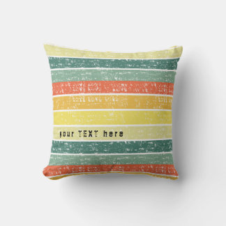Retro Stripe Coastal Theme Throw Cushion