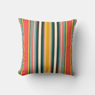 retro stripe cushion