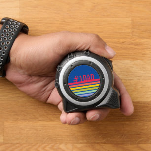 Retro Stripe Number One Dad 1