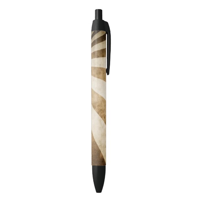 Retro stripe pattern background black ink pen (Bottom (Vertical))