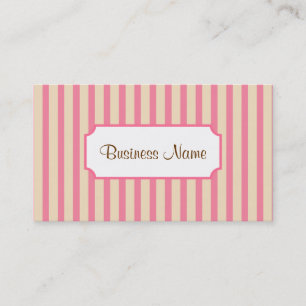 Retro Striped Business Card