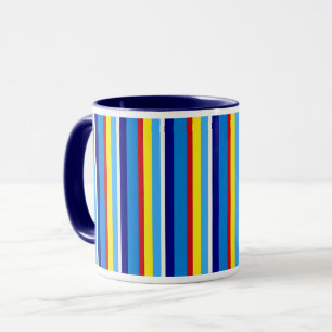 Retro Striped Coffee Mug