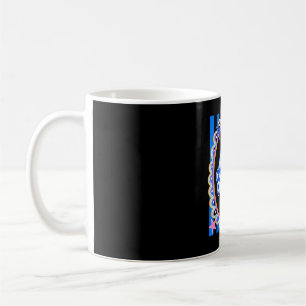 Retro striped fourth grade teacher 4th grade back coffee mug