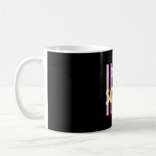 Retro striped pre k back to school preschool coffee mug