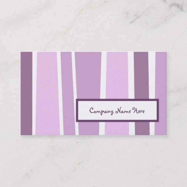 retro stripes : 2-sided : business card (Front)